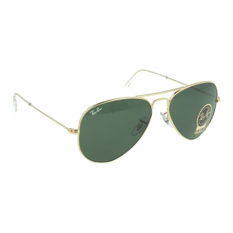 RayBan Metal Aviator Sunglasses Unisex Green-5
