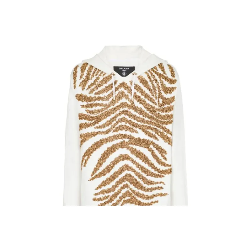 BALMAIN Sweatshirts Men White-4