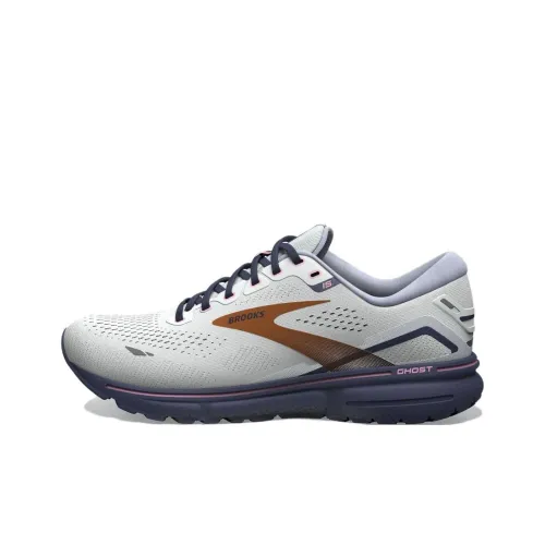 Brooks Ghost 15 Anti Slip Wear Resistant Low Top Running Shoes Women's Gray Copper