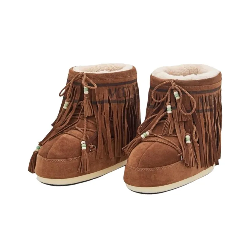 Moon Boot x Alanui Ankle Boots Women's Brown-2