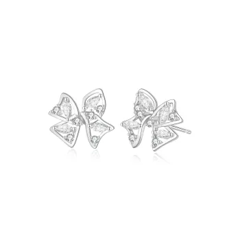 Lao Feng Xiang S925 Sterling Silver Stud Earrings For Women's Women's