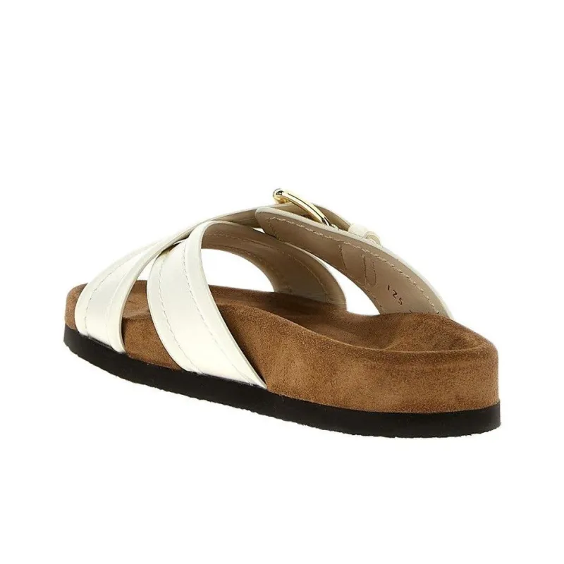 Valentino Slide Slippers Women's Beige-2