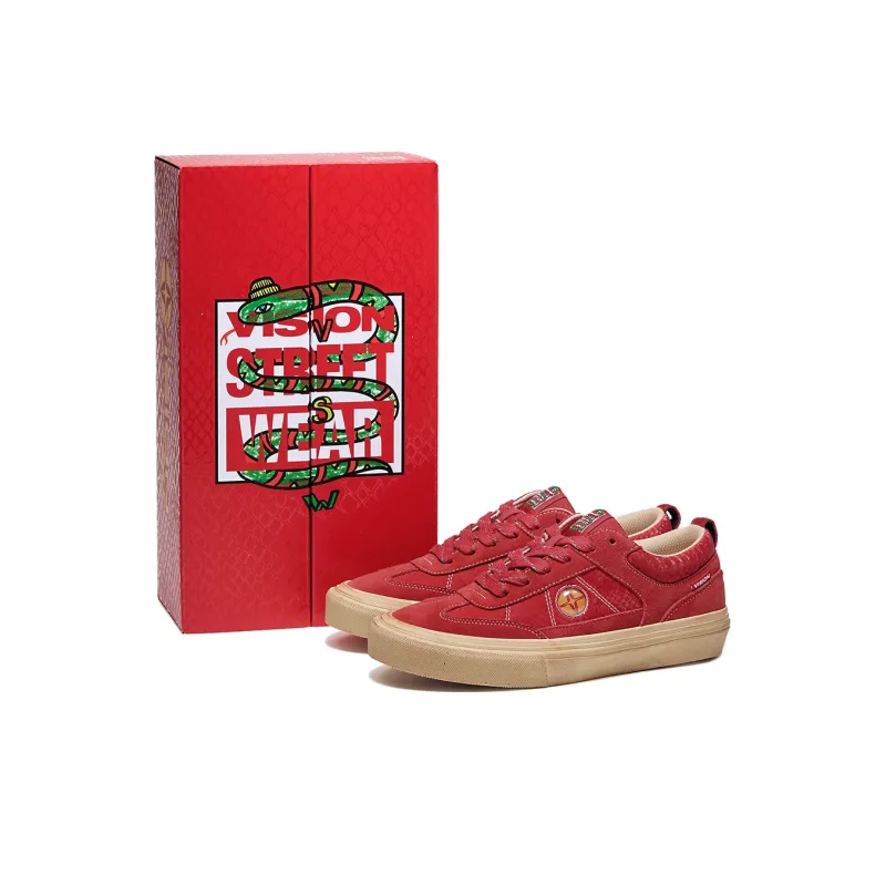 Vision Street Wear Chopper Low Top Skateboard Shoes Unisex New Year Red-5