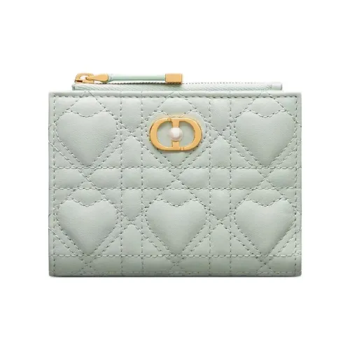 DIOR Jolie Lambskin Wallet Women's Light Green