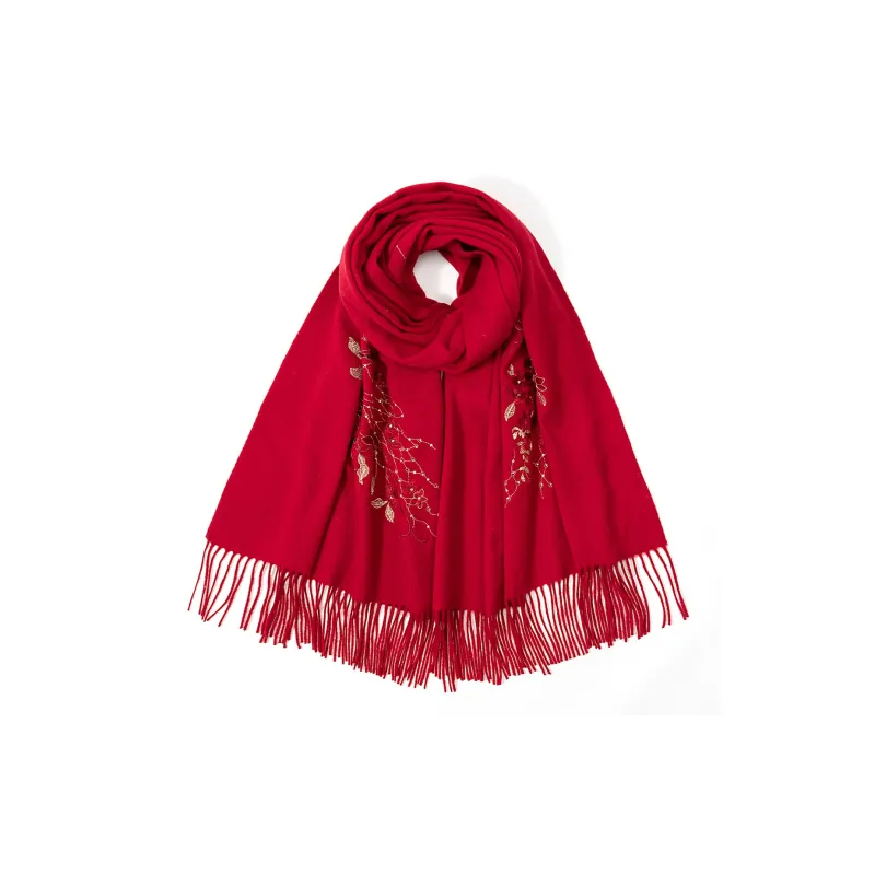 Shanghai Story Sheep Wool Knit Scarves Women's-21