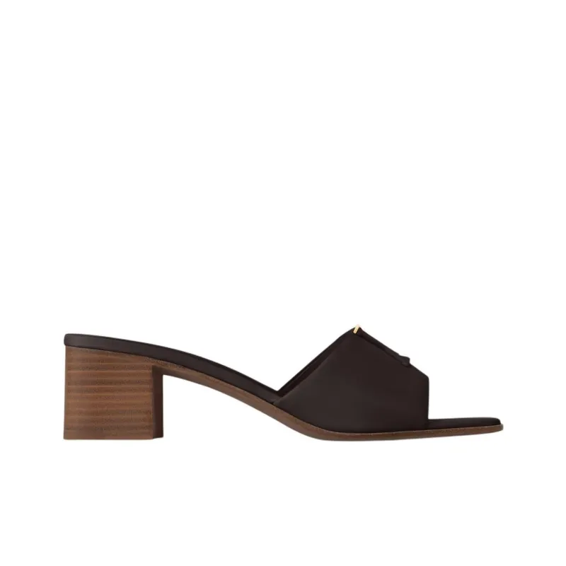 LOUIS VUITTON Capri Slide Slippers 4.5cm Women's Dark Brown-1