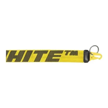 OFF WHITE Rubber Band Keychains Men's Yellow
