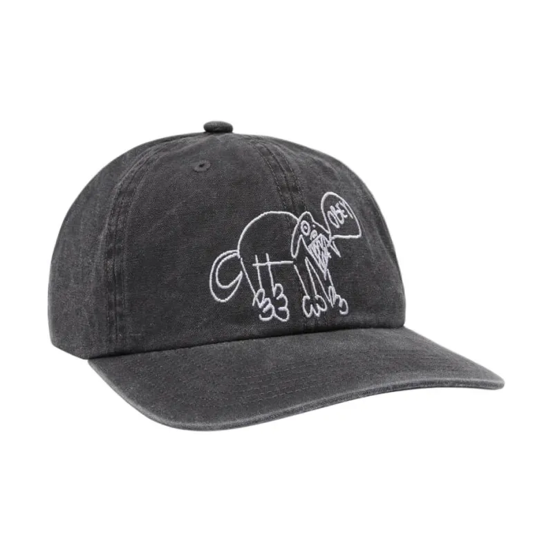Obey 100% Cotton Baseball Caps Unisex Black-0