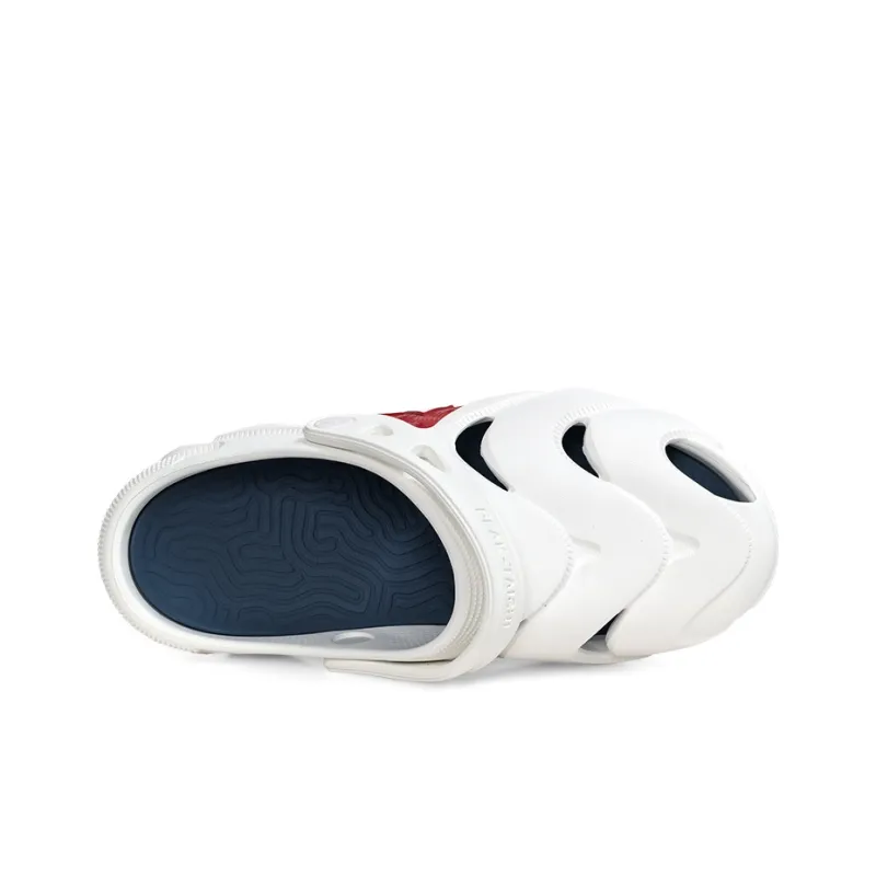 PEAK Pole Hole Shoes Clogs Men's White Blue-3