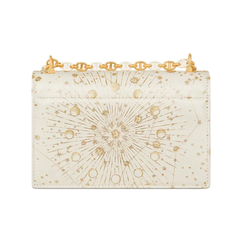DIOR Miss Caro Cow Leather Crossbody Bag Shoulder Bag Mini Women's Milk White-3