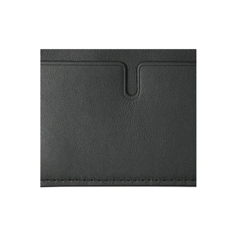 Burberry Shield Smooth Calf Leather Card Holder Men Black-3