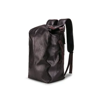 GEERDUN PU Backpack Unisex Brown