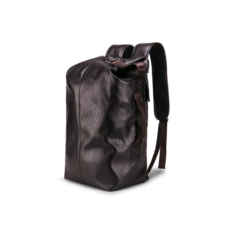 GEERDUN PU Backpack Unisex Brown-0