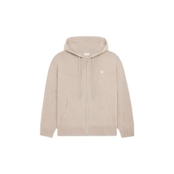 CELINE Triomphe Hooded Sweater In Seamless Cashmere