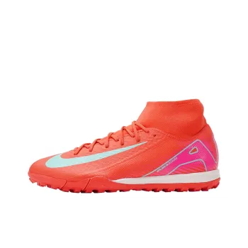 Nike Mercurial Superfly 10 TF Rubber Broken Studs Artificial Ground Cushioning Wear Resistant Soccer Shoes Unisex Red
