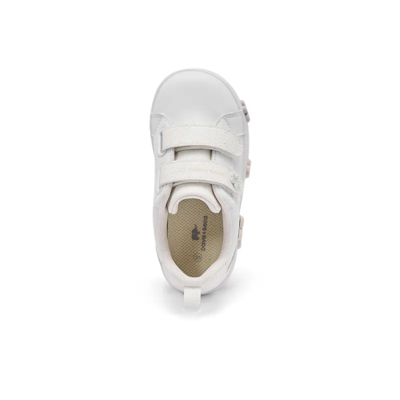 DAVE&BELLA Anti-Slip Wear-Resistant Kids' Skateboarding Shoes White Children Aged 3-7 Years Old-5