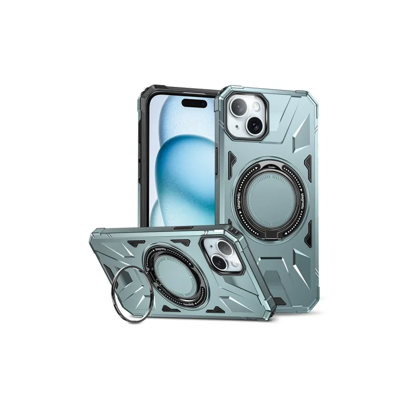 WILD DOLPHIN TPU Material Magnetic Rotating Magsafe Stand Phone Case Compatible With Apple 16/15/14-4