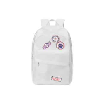 8atheist Polyester Students Backpack Regular Unisex White
