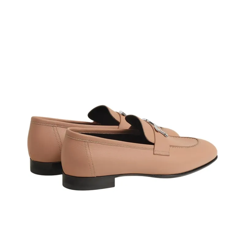 HERMES Paris Loafers Women's Beige-2