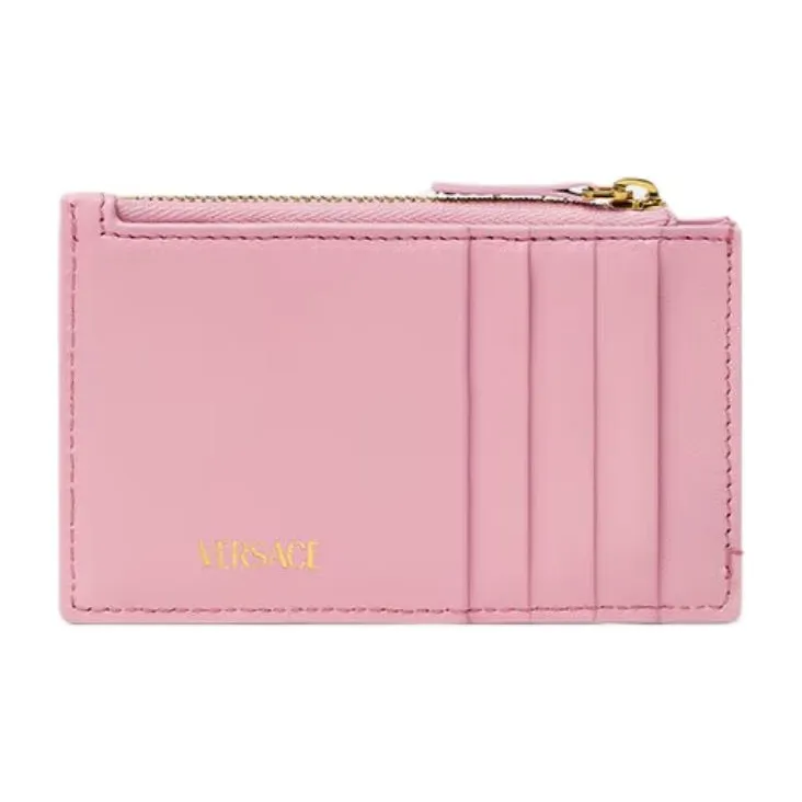 FANSIZHE Lambskin Card Holder Women's Pink-2