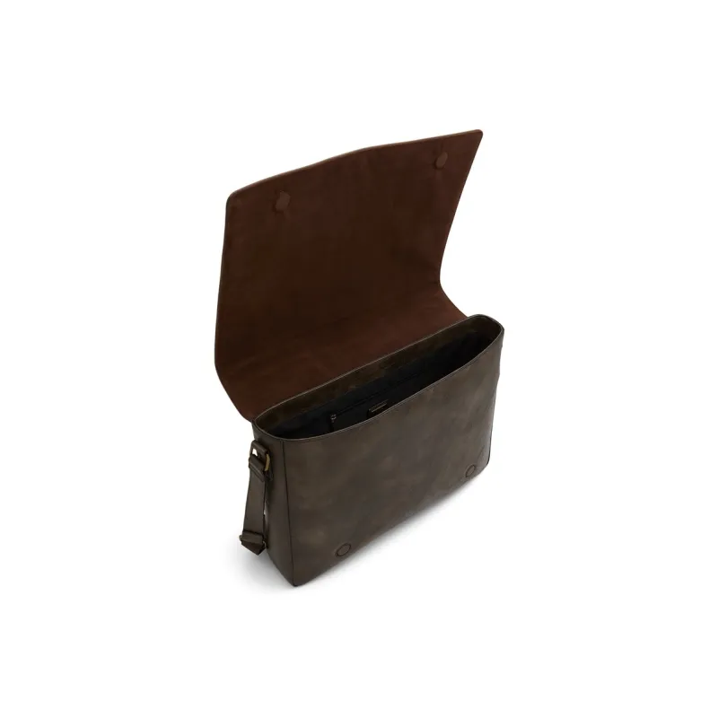 ALDO Artificial Leather Crossbody Bag Briefcase Large Size Men's Mixed Color-2