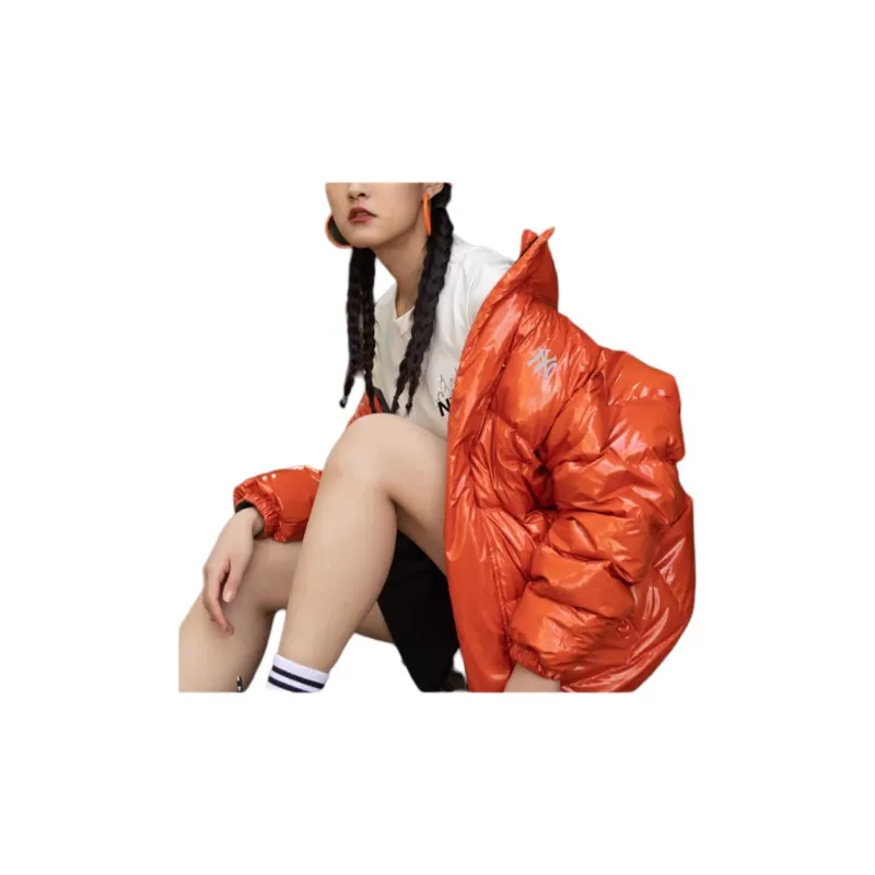 New Era Down Jacket Women's Orange-5
