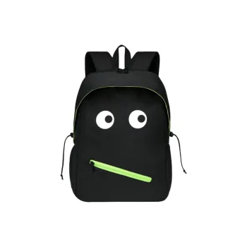 Dusen Kangaroo Waterproof Fabric Backpack Regular Unisex Black