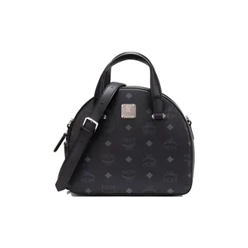 MCM Essential Visetos Origina Artificial Leather Shoulder Bag Crossbody Bag Handbag Mini Women's Black