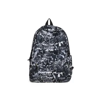 GEERDUN Oxford Backpack Unisex Black/Gray/Multicolor