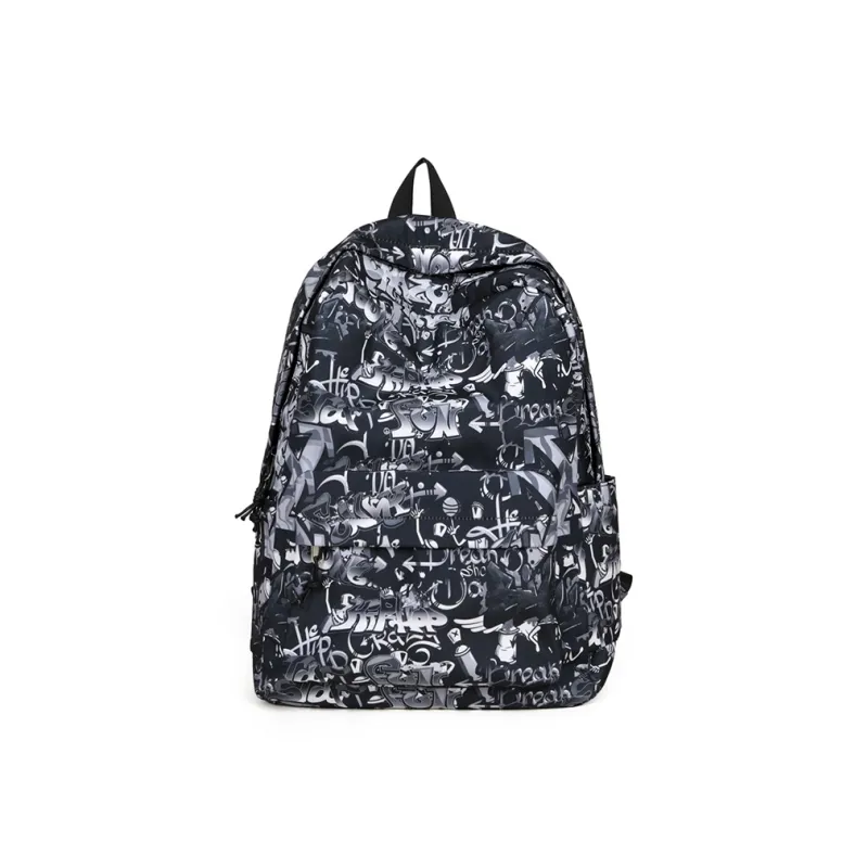 GEERDUN Oxford Backpack Unisex Black/Gray/Multicolor-0