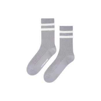 LI NING 1990 Mid Calf Socks Unisex 1 Pack Gray
