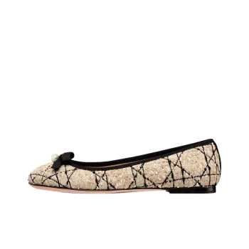 DIOR Tribales Casual Single Shoes Women's Beige