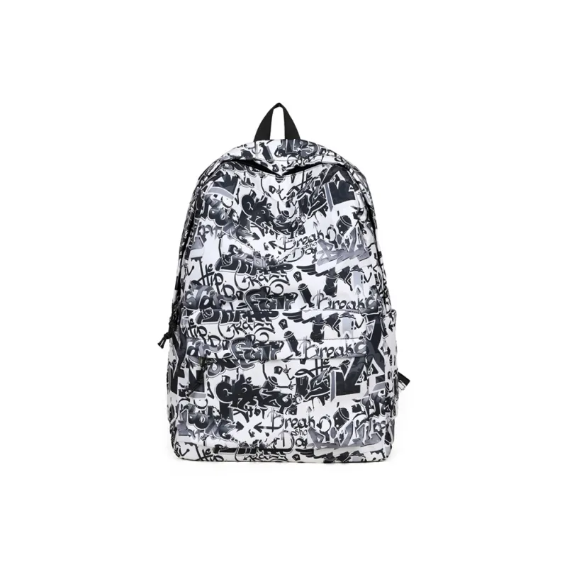 GEERDUN Oxford Backpack Unisex Black/Gray/Multicolor-9