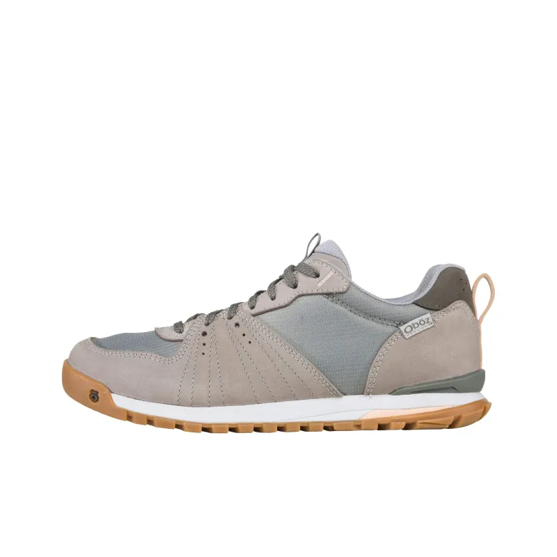 Oboz Anti-Slip Wear-Resistant Low-Top Trekking Shoes Women's Frost Gray-0