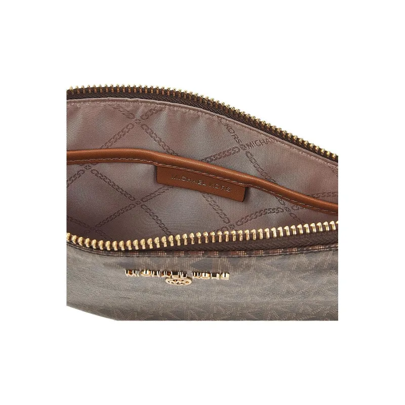 MICHAEL KORS Calfskin Clutch Women's Chocolate Brown-5