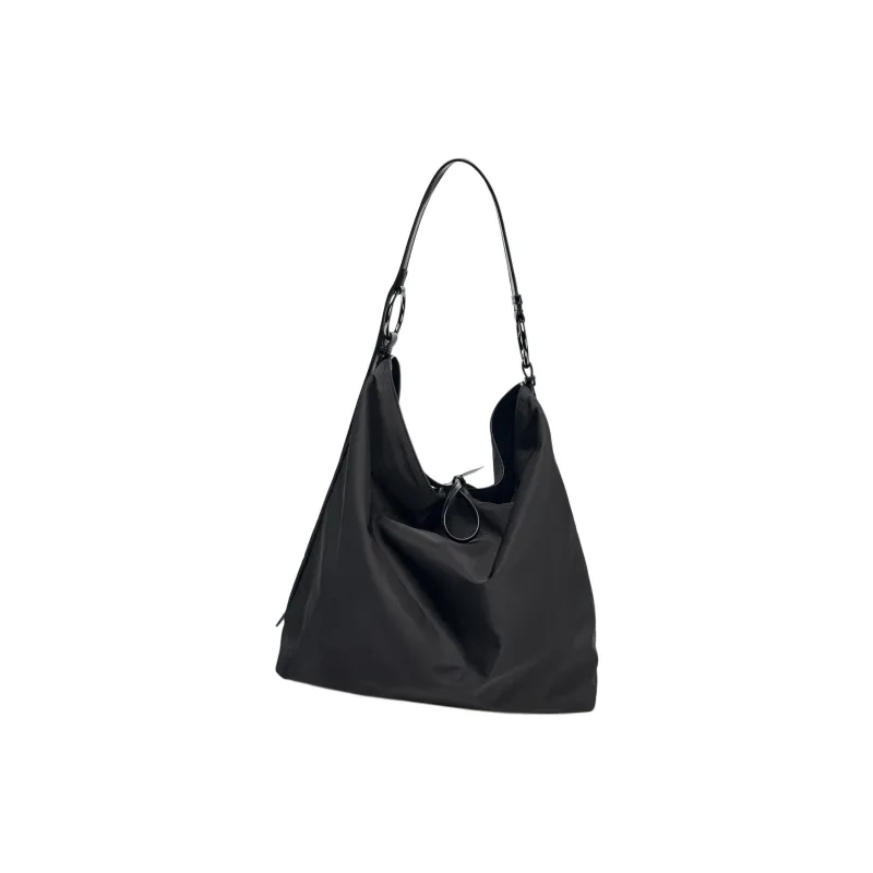 ZARA Polyurethane PU Handbag Shoulder Bag Women's Black-2
