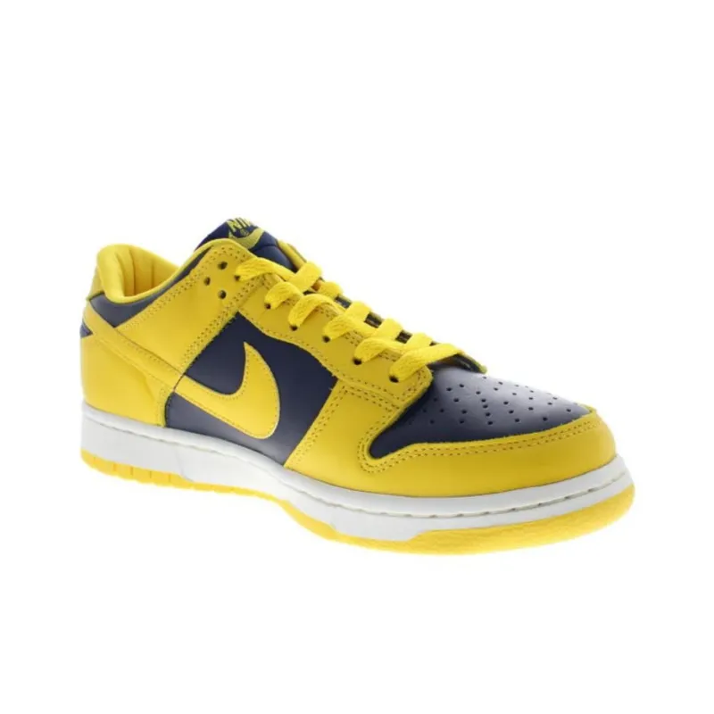 Peter Moore x Nike Dunk Anti Slip Wear Resistant Low Top Skateboard Shoes Men's Yellow Blue-1