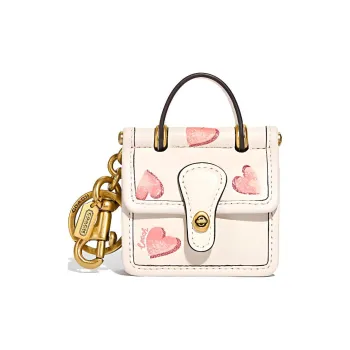 COACH Willis Cow Leather Shoulder Bag Crossbody Bag Handbag Mini Women's White
