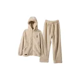 Light Coffee Thickened with Hood (Men's)