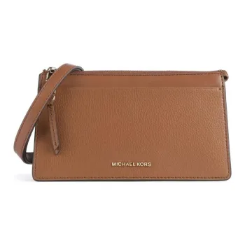 MICHAEL KORS Empire Grained Leather Shoulder Bag Women's Brown
