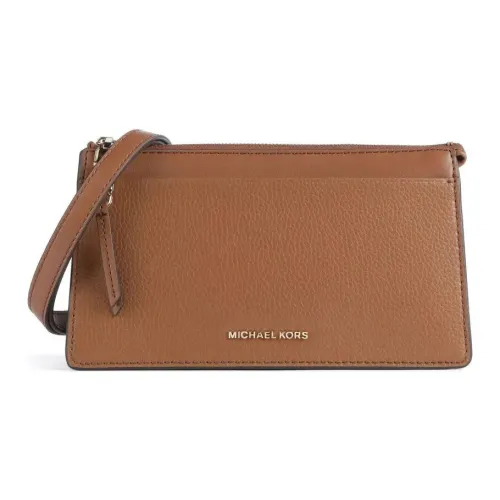 MICHAEL KORS Empire Grained Leather Shoulder Bag Women's Brown