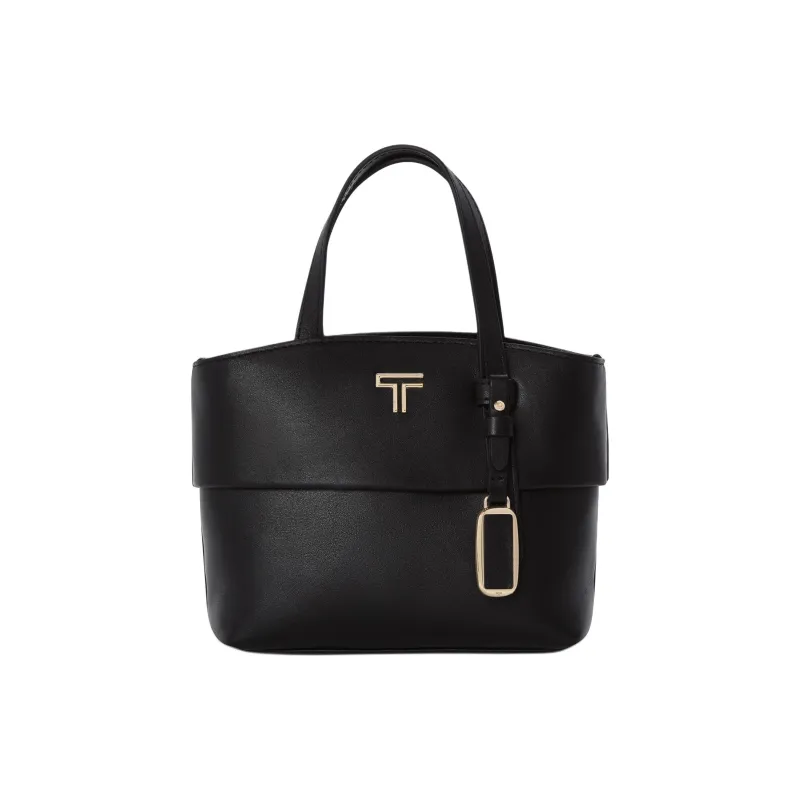 TUMI Leather Tote Bag Shopping Bag Shoulder Bag Crossbody Bag Handbag Mini Women's Black-1