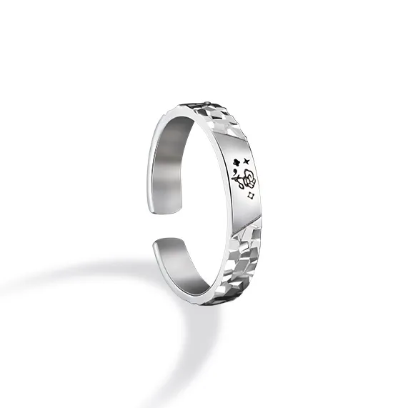 CLARKIA FLOWER S925 Silver Rings Unisex-4