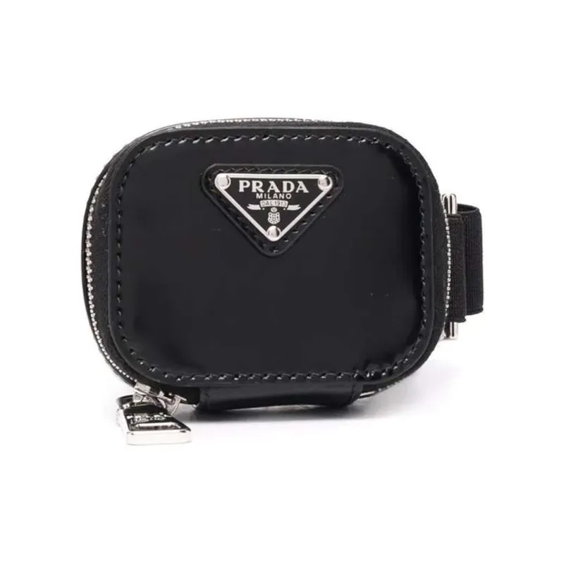 PRADA Calfskin Wallet Unisex Black-0