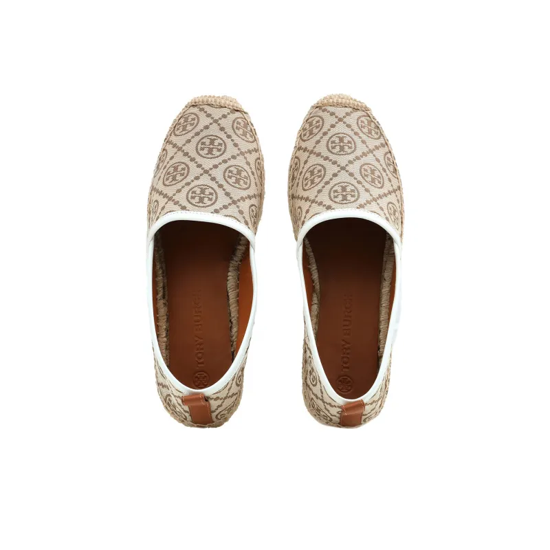 TORY BURCH T Monogram Espadrilles Women's Ivory-2