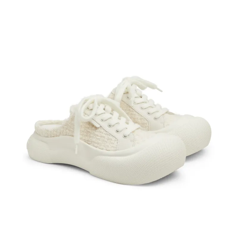 CHARLES&KEITH Composite Sole Slip Resistant Closed Toe Slippers 4.5cm Women's-5
