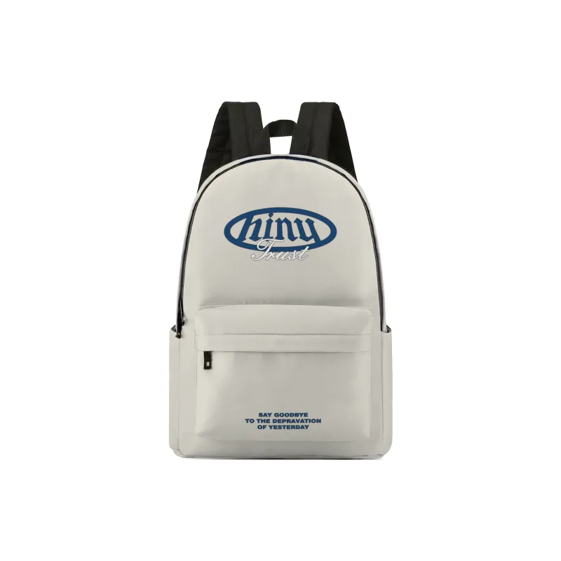 HINY Polyester Backpack 13 Inch Laptop Bag Regular Unisex White-38