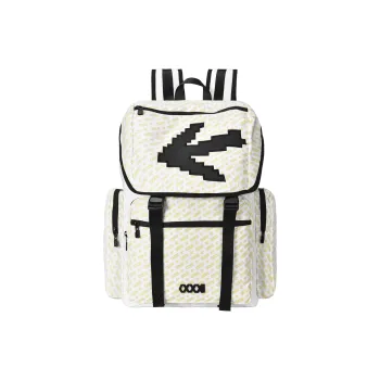 COEXISTENCE Reflective Water Repellent Polyester Commute, Travel, Students Backpack Regular Unisex White