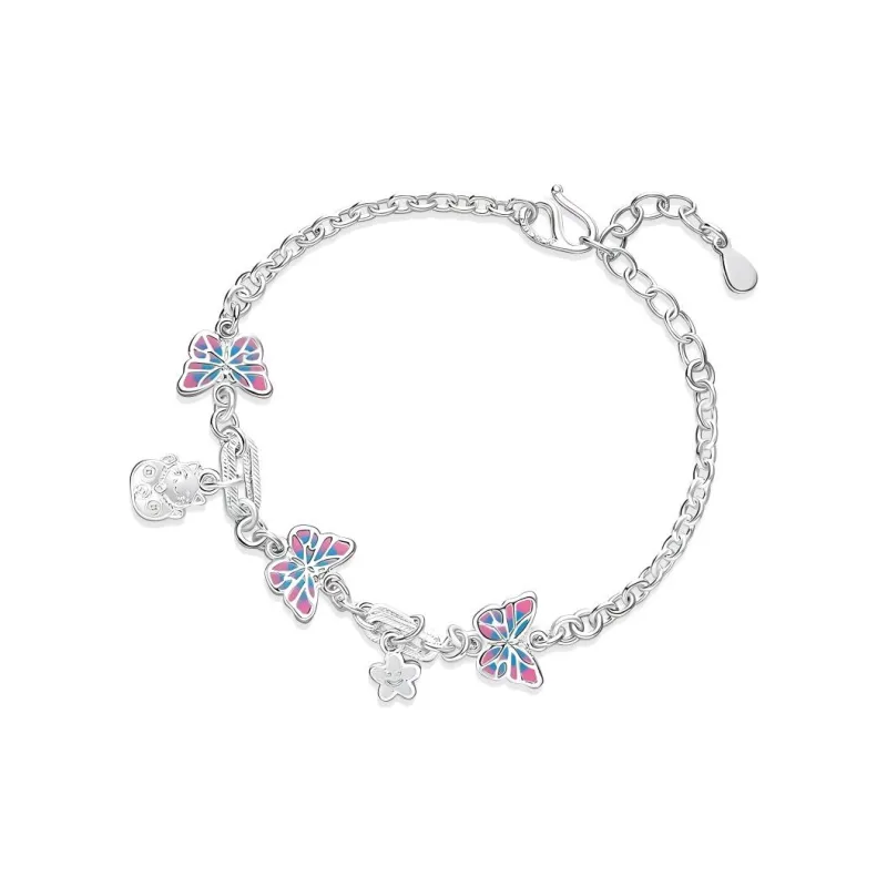 JINJI Foot Silver 990 Bracelets Women's-0