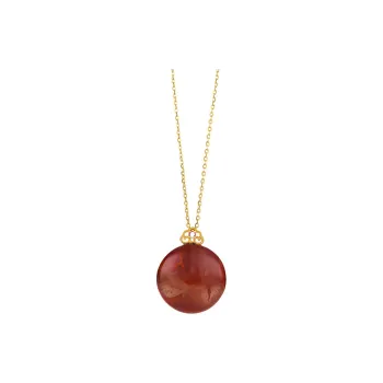 Honglangji Southern Red Agate Necklaces Women's